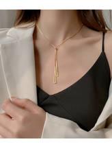 Moda na moda jóias de ouro longo borla corrente link colar presente para mulheres presente de jóias de casal 2024 - compre barato
