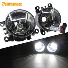 Buildreamen2-Kit de luz antiniebla delantera para coche, pantalla de lámpara + bombilla DRL, luz de circulación diurna de 12V para Citroën C5 2004-2015, H11 2024 - compra barato