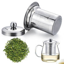 Colador de té de acero inoxidable reutilizable, cesta infusora de malla, filtro de hierbas para tazas, teteras, S/M/L, nuevo 2024 - compra barato
