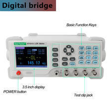 Desktop lcr digital ponte capacitância resistência impedância capacitância indutância medida instrumento com 3.5 polegada display lcd 2024 - compre barato