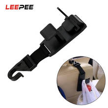 LEEPEE Car Seat Back Hooks Headrest Holder Auto Fastener Clip for Bags Purse Cloth Grocery 2024 - buy cheap