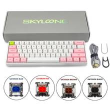 SK61 61 Key Custom RGB Optical Switch Mechanical Keyboard Hot Swapping Socket USB Wired PBT DYE Sublimation keycap 2024 - buy cheap