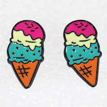 Icecream Fashion Anime Cartoon Earring Cute Animal Stud Earrings For Women Girls Kids Jewelry New Gifts 2024 - buy cheap