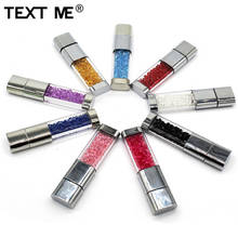 Text me pen-flash usb 2.0 com 10 cores, transmissão 4gb 8gb 16gb 32gb presente para namorada love 2024 - compre barato