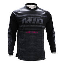 Camisa de ciclismo explosão para homens, camisa de bicicleta mtb, camisa de downhill, camisa de motocicleta feminina, manga longa de corrida de resistência preta 2024 - compre barato