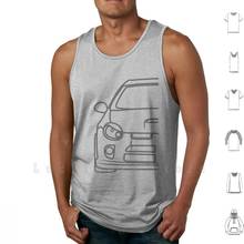 Simple Line Neon Tank Tops Vest 100% Cotton Car Neon Srt4 Srt 4 Mopar Turbo Turbocharger Turbocharged 2024 - buy cheap