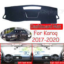 Alfombrilla antideslizante para salpicadero de Skoda Karoq, cubierta para salpicadero, parasol, alfombra Anti-UV, accesorios para coche, 2017, 2018, 2019, 2020 2024 - compra barato