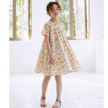 New 2020 Floral Girls Dress Children Leisure Dress Baby Princess Dress Cute Cotton Children Kids and Teenage Summer Dress, #8650 2024 - buy cheap