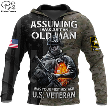 PLstar Cosmos Veteran Military Army Suit Soldier Camo Autumn Pullover NewFashion Tracksuit 3DPrint Men/Women Casual Hoodies A-9 2024 - buy cheap