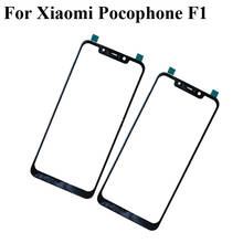 For Xiaomi Pocophone F1 F 1 Outer Glass Lens PocophoneF1 touchscreen Touch screen Outer Screen Glass Cover without flex 2024 - buy cheap