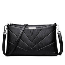 Bolsa de couro feminina, bolsa de couro tipo carteiro, pequena, de luxo, feita em couro 2024 - compre barato