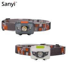 R3 + 2LED 4 Modes LED Headlamp Mini Headlight Portable Head Lantern Outdoor Head Lamp Hunting Cycling Red Light AAA battery 2024 - buy cheap