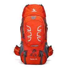 Mochila de senderismo para acampar al aire libre, bolsa de gran capacidad reflectante para montañismo y viajes, de 60L, especial para escalada 2024 - compra barato