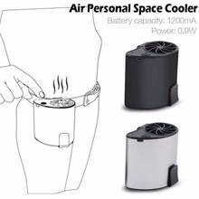 Mini aire acondicionado móvil portátil, ventilador pequeño recargable por Usb, ventilador de cintura colgante para el hogar, viaje, Camping al aire libre, refrigeración 2024 - compra barato