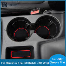 Tapete antiderrapante para porta de automóvel, forro, almofada, porca, para mazda visual facelift mk1 remodelador cx5 cx 5 2015 2016, estilo do carro, acessórios para automóveis 2024 - compre barato