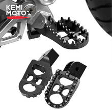 New Arrival! CNC Billet Wide Foot Pegs Pedals For BMW R1200GS LC ADV F750GS F850GS  Footpegs R 1200 GS Adventure Black 2024 - buy cheap