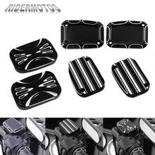 Motorcycle CNC Brake Reservoir Master Cylinder Cover For Harley Touring Street Electra Glide Road King FLHR FLHX FLTR Night Rod 2024 - buy cheap