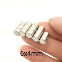 20/50/100pcs 6x4mm Permanent Small Round Magnet 6mmx4mm Neodymium Magnet Dia 6x4mm Mini Strong Magnetic Magnets 6*4mm 2024 - buy cheap