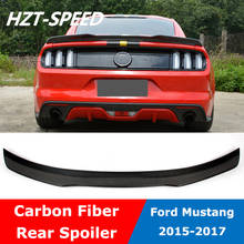 Alerón trasero de fibra de carbono estilo Mustang B, alerón trasero de maletero, fibra de vidrio, para Ford Mustang 2015-2017 2024 - compra barato