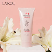 LAIKOU-limpiador Facial blanqueador, exfoliante con extracto de flores, Rico limpiador espumoso, Control de aceite, limpieza Facial, cuidado de la piel 2024 - compra barato