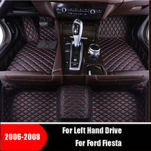 Alfombras para Ford Fiesta 2006 2007 2008, alfombrillas para el suelo del coche, pedales personalizados, accesorios de Interior impermeables, estilo 2024 - compra barato