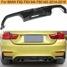Alerón de fibra de carbono para coche, accesorio para BMW F82 F83 M4 F80 M3 Convertible estándar 2014-2019, para parachoques trasero 2024 - compra barato