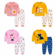 Autumn Long Sleeve Suit Kids Baby Clothes Set Children Clothes 2pcs Cotton Baby Pajamas Kids Baby Boys Girls Clothing Sets 2024 - buy cheap