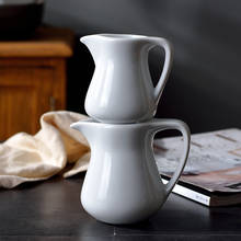 Minijarra de leche de cerámica blanca, accesorios para cafetera, café, té de la tarde, jarra de leche, taza, 100/200ml, gran oferta 2024 - compra barato