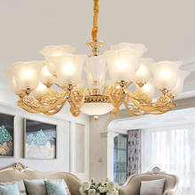 European Luxury LED Chandelier Lighting Zinc Alloy Dining Living Room Bedroom New Hanging Lamp Ceramic Lobby Villa Deco Fixtures 2024 - buy cheap