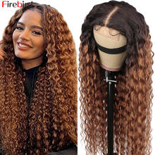 Peruca de cabelo humano com ombré, cabelo humano com ombré hair ondulado, 1b, 30, 2 tons de cor peruano, 180% 2024 - compre barato