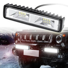 6" 48W 16LED Work Light Flood Beam Bar Car SUV Truck OffRoad Driving Fog Lamps 2024 - buy cheap