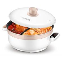 220V Electric Hot Pot 5L Household Electric Hotpot Non-stick Multi Cooker 2 Flavor Hot Pot Frying Pan Pot 2024 - buy cheap