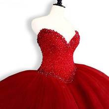 Puffy Quinceanera Dresses 2020 Sweetheart Top Beading Sweet 16 Ball Gowns Red Quinceanera Dress 15 Years Birthday Party Gowns 2024 - buy cheap