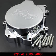 Cubierta cromada para estator de motor de motocicleta, cubierta de lado izquierdo para Yamaha YZFR6, YZF-R6, 2003, 2004, 2005, 2006, YZFR6S, R6S, 2006 2024 - compra barato