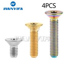 4Pcs Titanium Bolts M4x8 10 15 20mm Countersunk Screws for Bike Bicycle 2024 - buy cheap