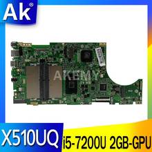 Placa base original X510UQ, para ASUS X510UR, X510UNR, X510UR, X510U, S5100UR, S5100U, X510URR, con i5-7200U, 2GB-GPU 2024 - compra barato
