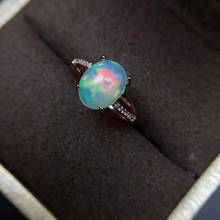 Opal Ring Natural And Real OPal Ring European Fashion Woman Man Party Wedding Gift Opal 925 Sterling Silver Ring 2024 - buy cheap