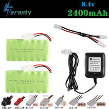 8.4v 2400mah Rechargeable Battery + 8.4v Charger For Rc toys Cars Tank Robots Gun RC Boat AA Ni-MH 8.4v 700mah NiMH Battery Pack 2024 - buy cheap