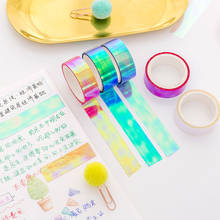 1Pcs Adhesive Tape Gift Card Photo Album Diary Scrapbooking Decorative Masking Tapes Diy Color Stationery Tape Office Supplies 2024 - buy cheap