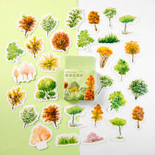 Kit de adesivos decorativos plantas verdes 40mm, 46 peças mini adesivo de vedação para diário álbum letra presente a6422 2024 - compre barato