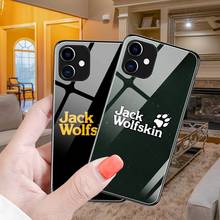 Светящийся светящийся чехол из закаленного стекла JACK WOLFSKIN для iPhone 12 11 Pro XR XS MAX 8X7 6S Plus SE 2020 12Mini 2024 - купить недорого