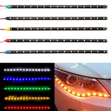 30cm Car LED Strip Light High Power 12V 15SMD Car DRL Lamp Waterproof LED Flexible Daytime Running Light Decorative Car-Styling 2024 - buy cheap