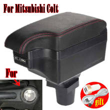 Подлокотник для Mitsubishi Colt, центральный контейнер для хранения с подстаканником и пепельницей с USB-интерфейсом 2024 - купить недорого