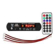 Bluetooth 5.0 MP3 Decoder Board DC 12V 25W X2 Car FM Radio Module Support TF USB AUX for Car Phone 2024 - buy cheap