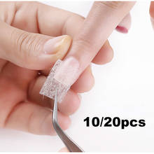 Seda de fibra de vidrio para extensión de uñas, Gel UV no tejido, fibra de construcción, acrílico francés, accesorios de manicura DIY, 10/20 Uds. 2024 - compra barato