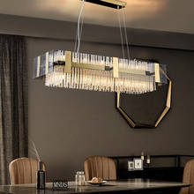 Luz pós-moderna lâmpada de cristal luxo atmosfera hong kong estilo sala jantar quarto sala estar lustre 2024 - compre barato