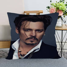 Nice Pillow Case Modern Home Decorative Johnny Depp Star Pillowcase 35x35cm,40X40cm(one sides) For Living Room Pillow Cover 2024 - buy cheap