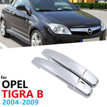 2PCS Car Chrome Handles Silver gloss Cover trim set for Opel Tigra B 2004~2009 Vauxhall Holden TwinTop Car Accessories Stickers 2024 - buy cheap