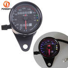 POSSBAY Black Universal Motorcycle Odometer Speedometer Dual Odometer Gauge LED Backlight Signal Light Digital Speedometer Bike 2026 - buy cheap POSSBAY Black Universal Motorcycle Odometer Speedometer Dual Odometer Gauge LED Backlight Signal Light Digital Speedometer Bike 2026 - buy cheap