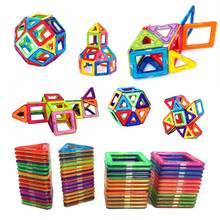 54 pcs Child Early Education Toys Large Magnetic Sheet Building Block Set Magnetic DIY Building Block Parts 2024 - buy cheap